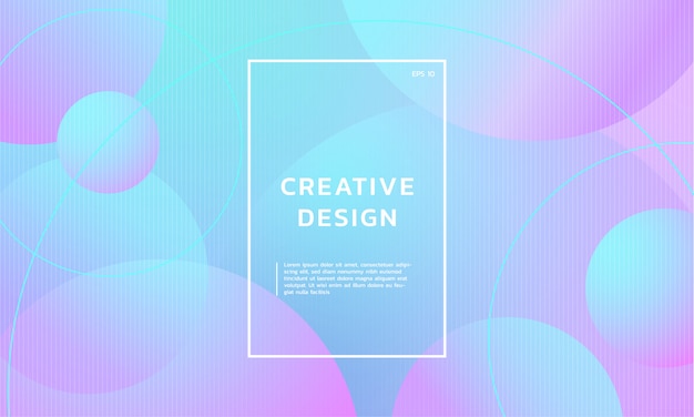 Creative abstract geometric trendy gradient background 