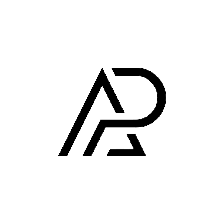 Vektör creative ap logo design