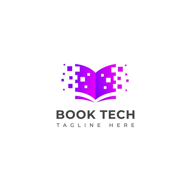 Creative Book tech logo design