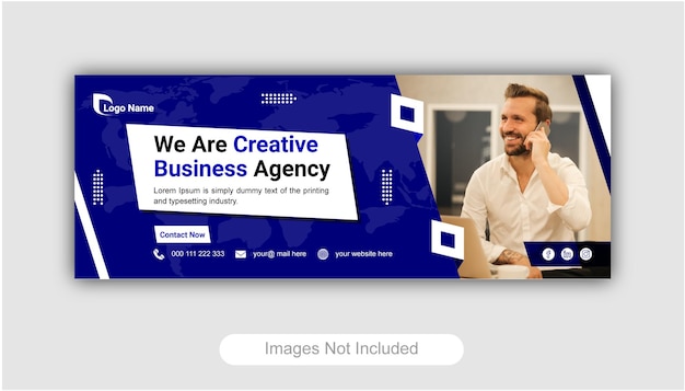 creative business web banner design and landing page social media facebook cover youtube thumbnail