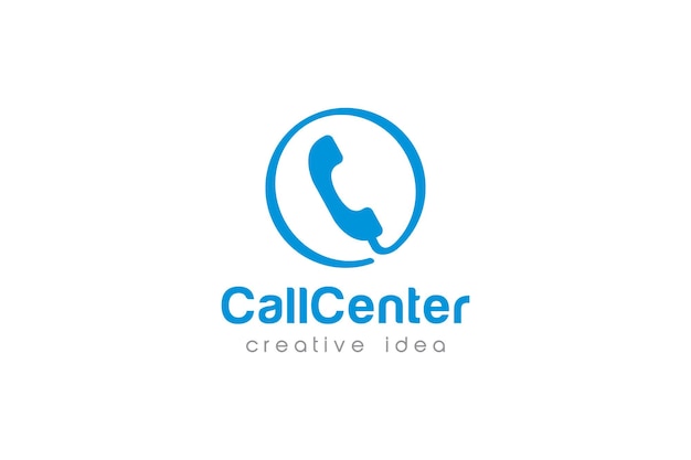 Creative Call Center Logo and Icon Design Template