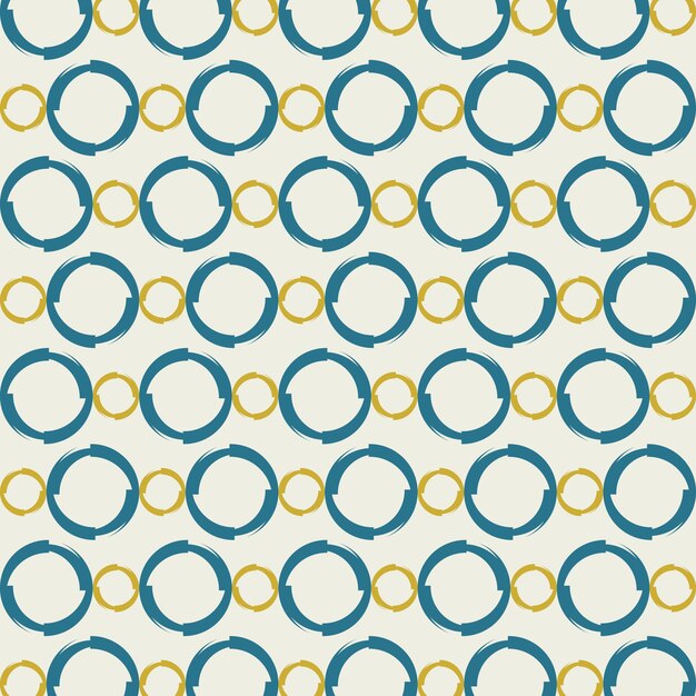 Creative circle cute seamless pattern repeating colorful elements trendy vector illustration