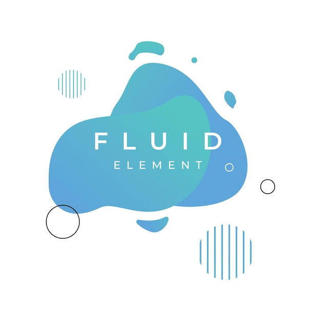 Creative design logo template abstract modern colorful geometric fluid splash element Logos for businesses banners labels posters and placards