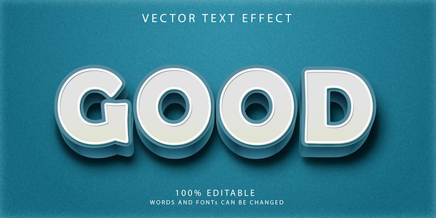 Creative editable text effects style template