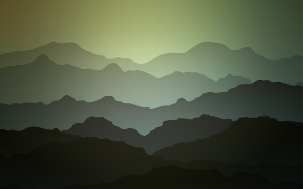 Creative geometric illustration in mountain style