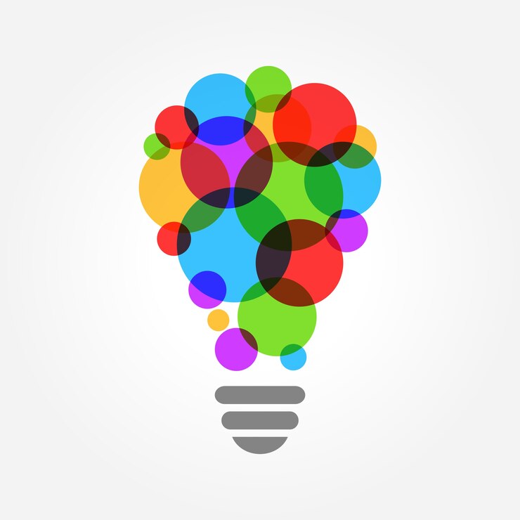 Vektör creative light bulb design