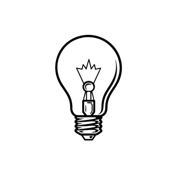 creative lightbulb logo vector illustration creative lightbulb vector icon and sign