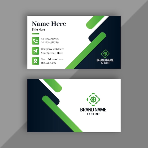 Creative minimal unique modern professional Minimalist and modern Company name business card design