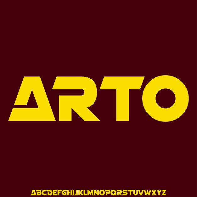 creative minimalist art deco alphabet display font vector modern linear typeface