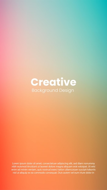 creative modern color gradient background design template