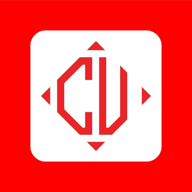 Creative simple Initial Monogram CV Logo Designs