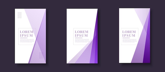 Creative Story Pack background colorful purple and white gradation abstract