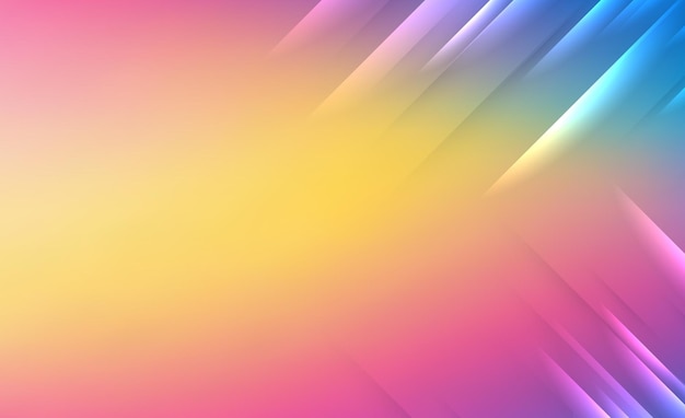 Creative Vector Gradient Yellow Blue and Pink Background Design