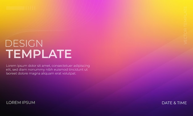 Creative Yellow and Purple Gradient Grainy Texture Design