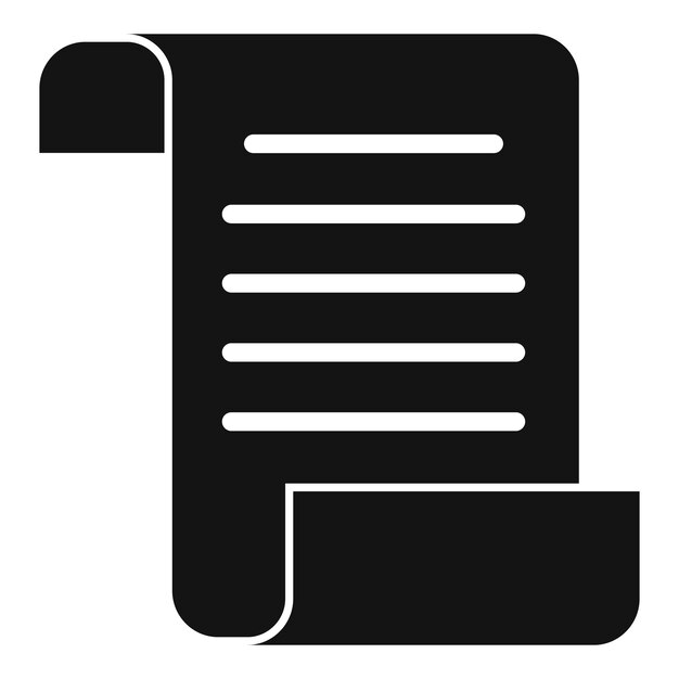 Crime description paper icon Simple illustration of crime description paper vector icon for web design isolated on white background