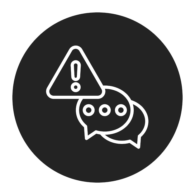 crisis communication icon vector image can be used for business disruption