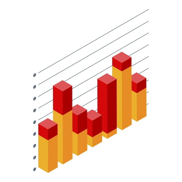 Crisis regression icon Isometric of crisis regression vector icon for web design isolated on white background