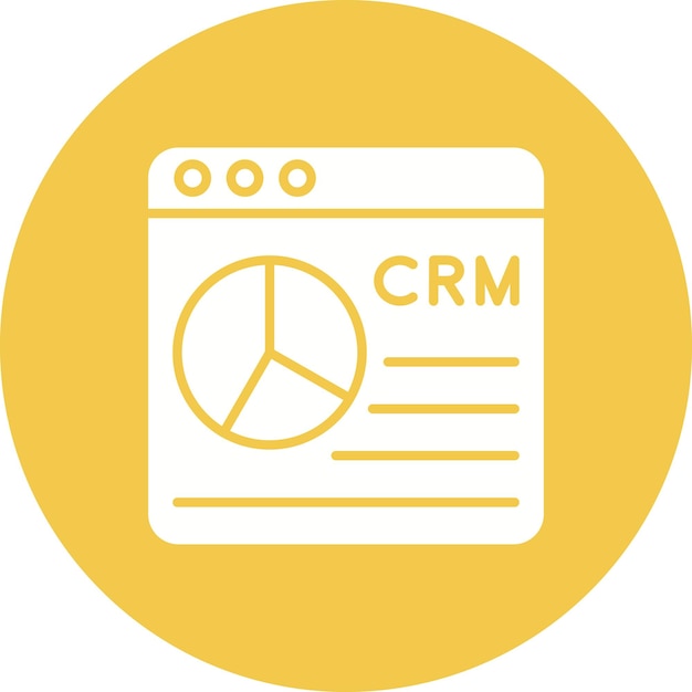 crm icon vector image can be used for productivity