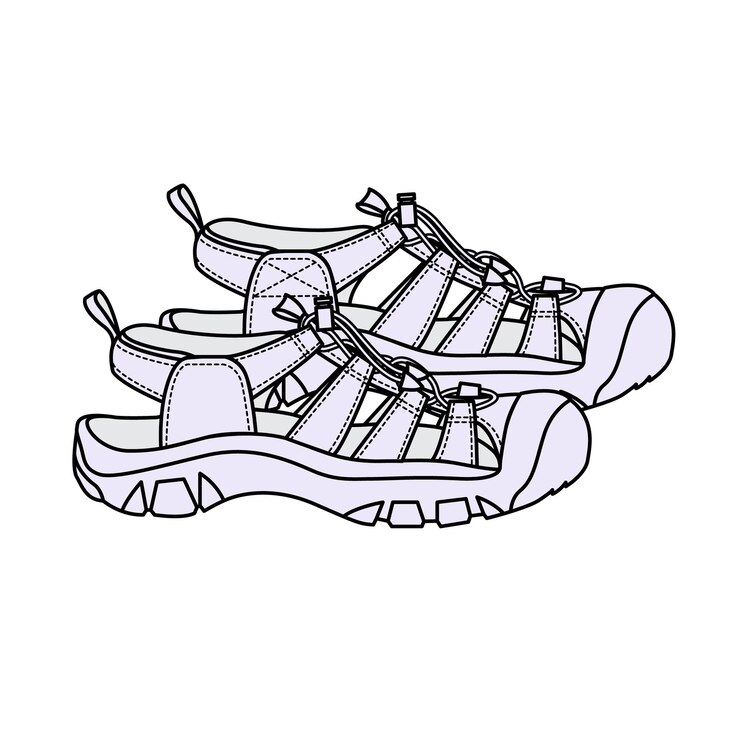 Vektör crocs shoes vector design