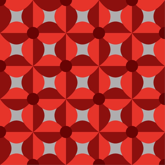 cross colored flower pattern