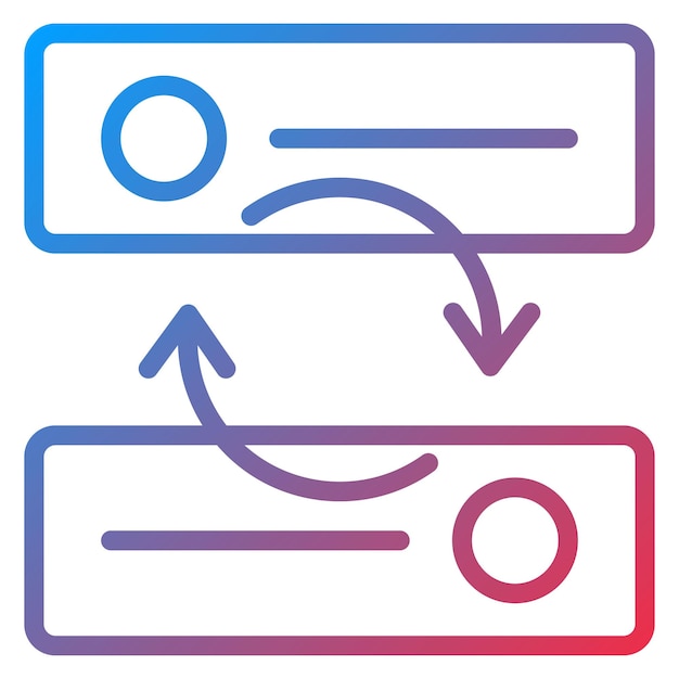Cross validation icon vector image Can be used for Data Science