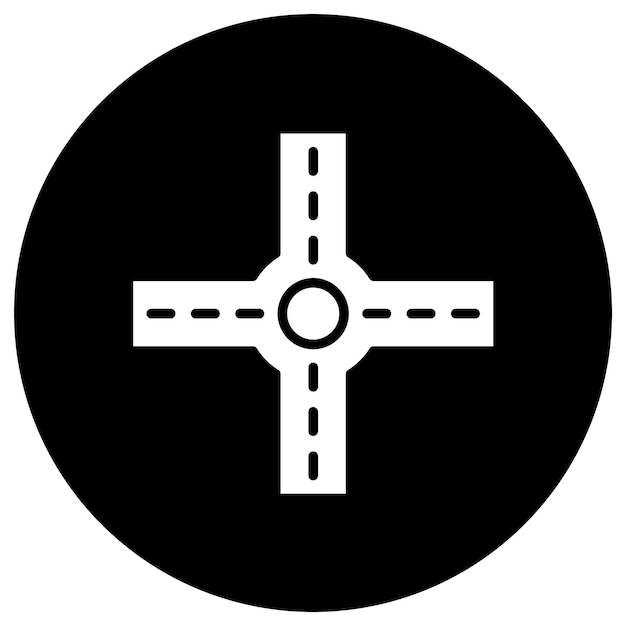 crossroad vector icon design illustration