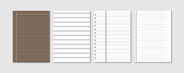 crumpled notebook paper sheet a4 journal collection