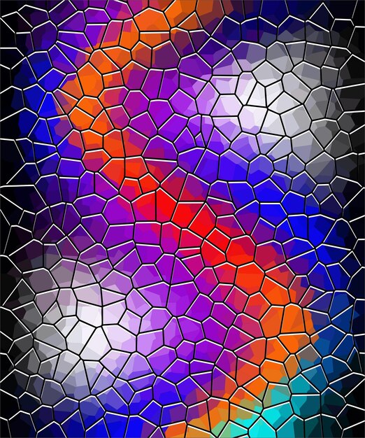 crystalized abstract colored vector background