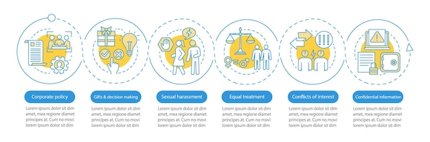 CSR vector infographic template