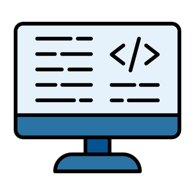CSS Code Flat Illustration