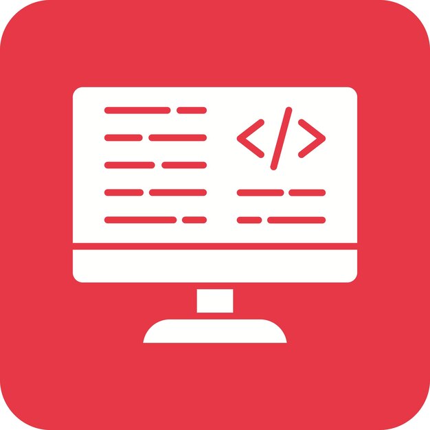 css code icon vector image can be used for coding and development
