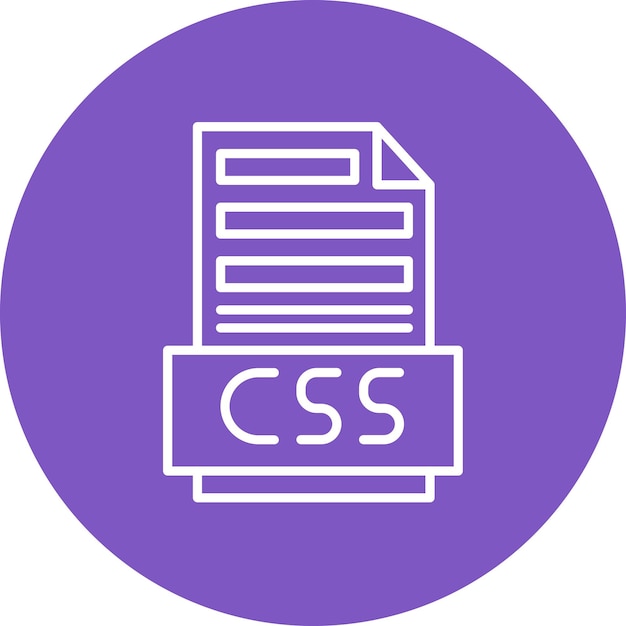 CSS-fil, vektorillustrationsstil