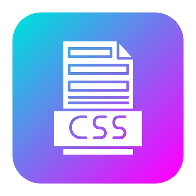 css file vector icon can be used for coding and development iconset