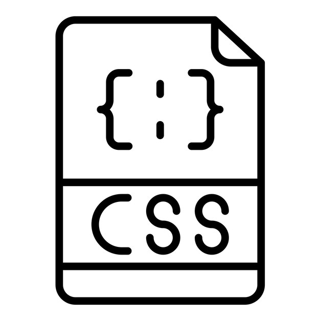 Css File Vector Illustration Style