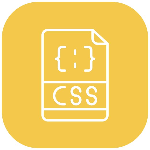 Css File Vector Illustration Style