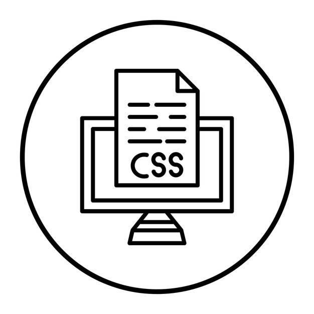 Css File Vector Illustration