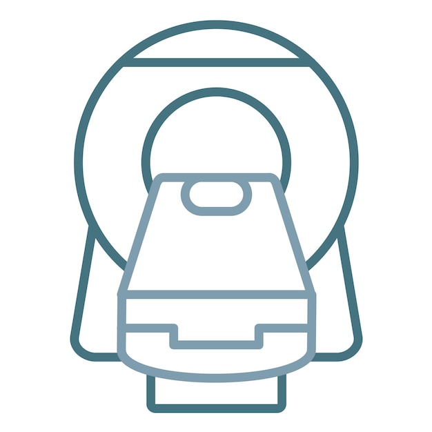 CT Scan Flat Illustration
