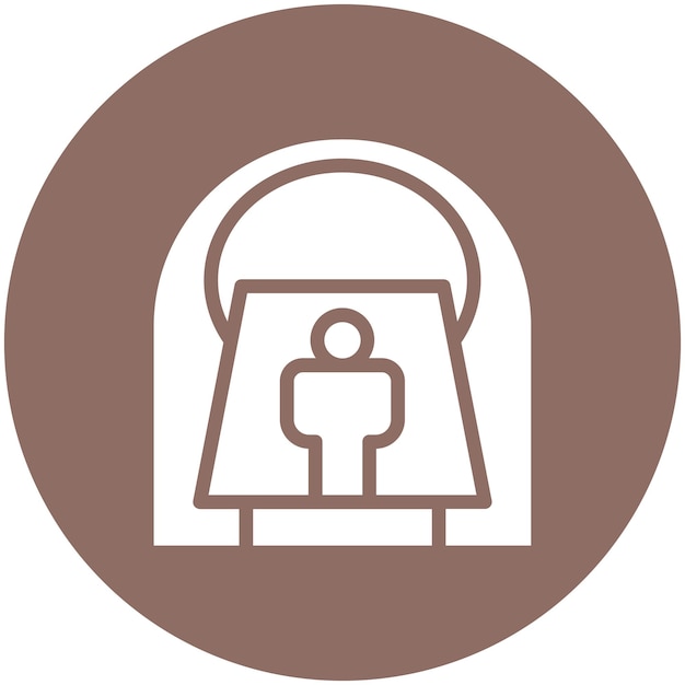 CT Scan vector icon illustration of Health Checkup iconset