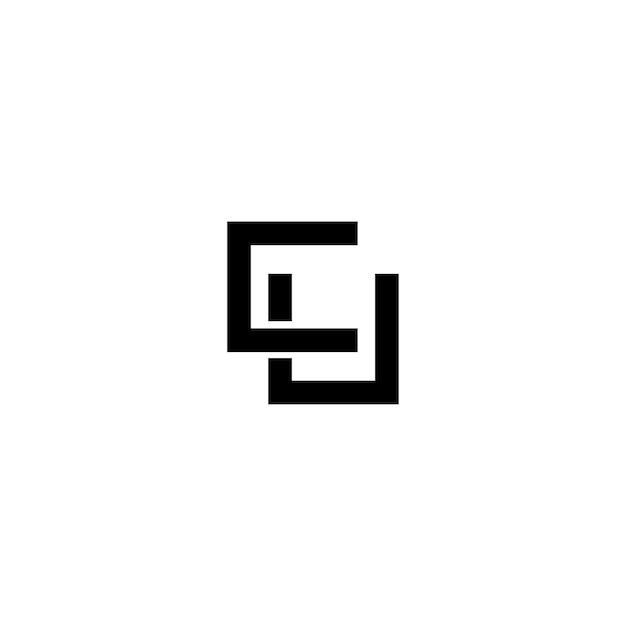 CU monogram logo design letter text name symbol monochrome logotype alphabet character simple logo