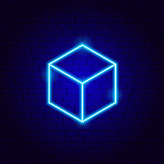 Cube Neon Sign