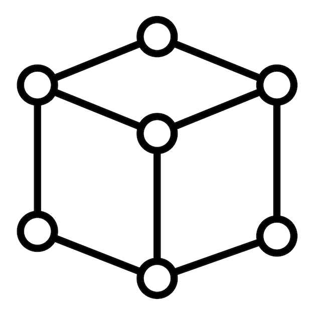 Cube Vector Illustration Style