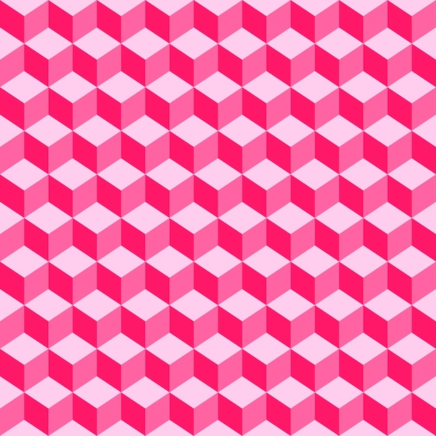 cubes pink icon monochrome vector illustration