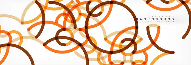 Curly lines abstract background color overlapping linear texture