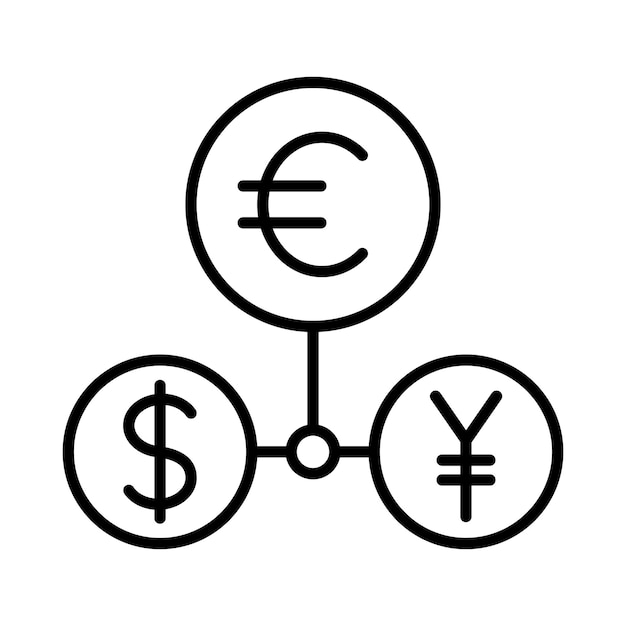Currencies Line Illustration