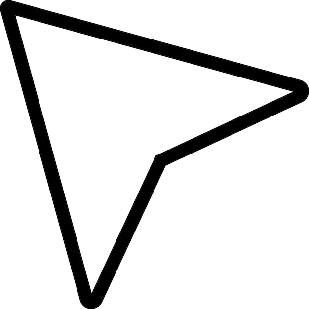 Cursor klikmarkør Musemarkør ikon isoleret Vektorillustration