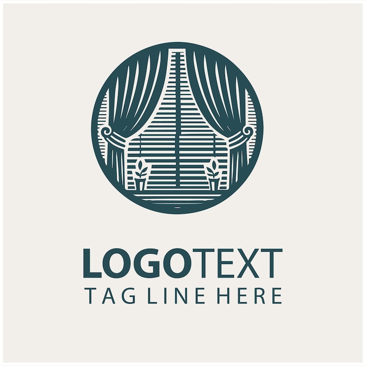 Curtain Logo Vector