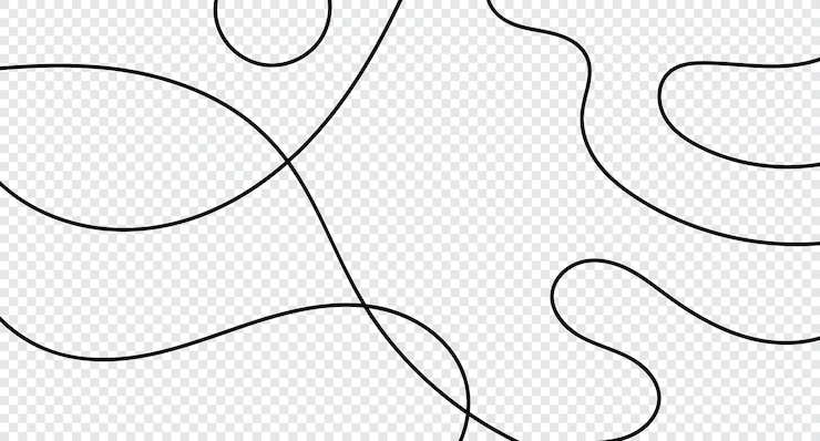 Vektor curve waves pattern thin line wavy abstract background line art striped graphic template vector illustration