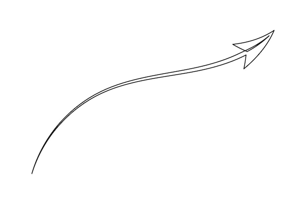 Curved Upward Arrow