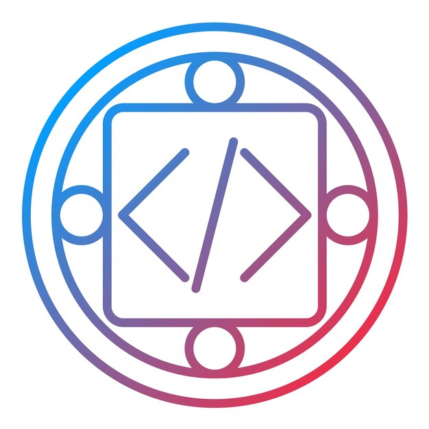 Custom Code Implementation icon vector image Can be used for Project Management