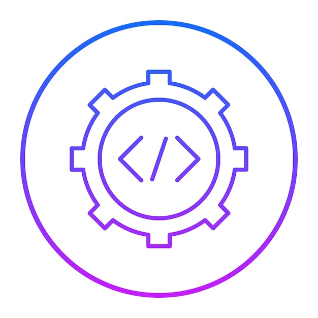 Custom Code Implementation Vector Illustration